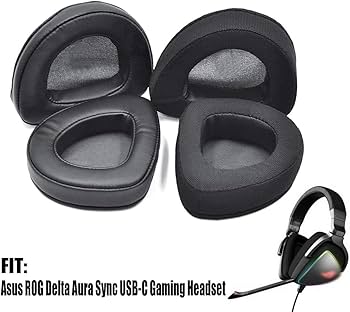 Amazon.co.jp: Asus ROG Delta Aura Sync 用交換イヤーパッド